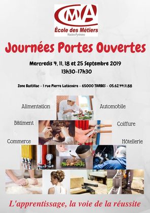 Journées Portes Ouvertes de l'Ecole des Métiers