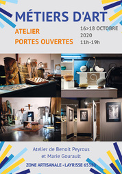 16-17-18 octobre : Portes-ouvertes - atelier de Benoit Peyrous et Marie Gourault (zone artisanale, 65380 LAYRISSE)